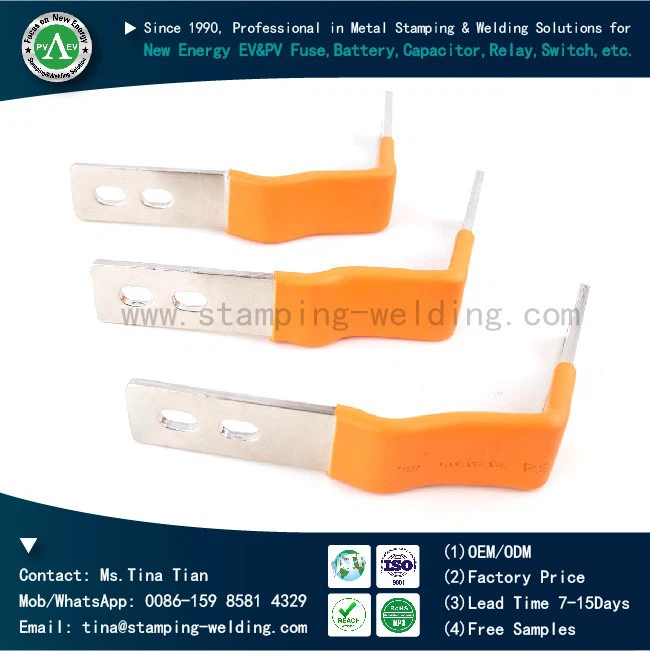 Orange pvc coated copper busbar