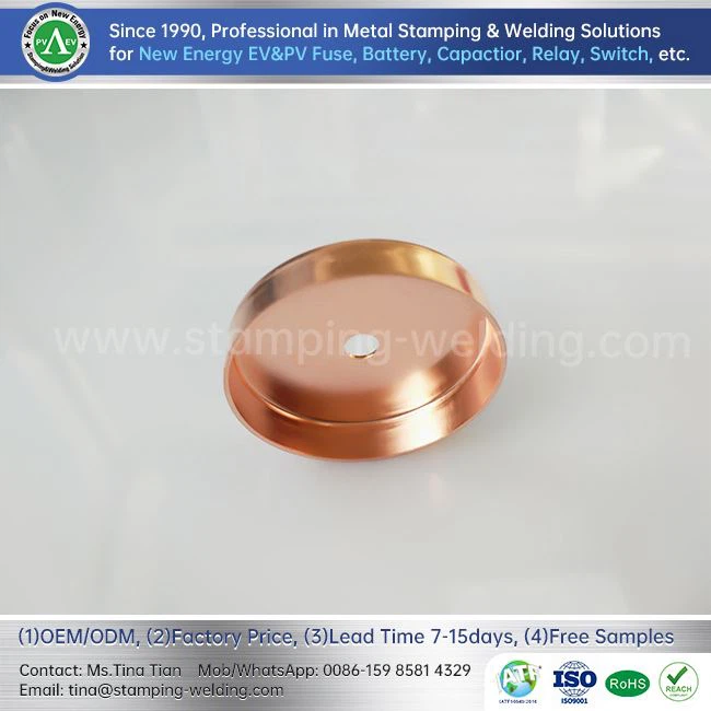 Metal Tube End Caps For EV Fuse