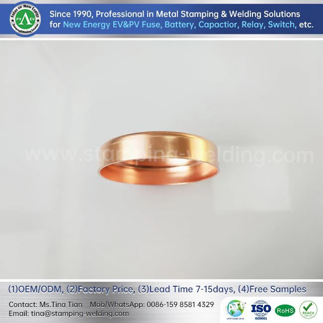 Metal Tube End Caps For EV Fuse