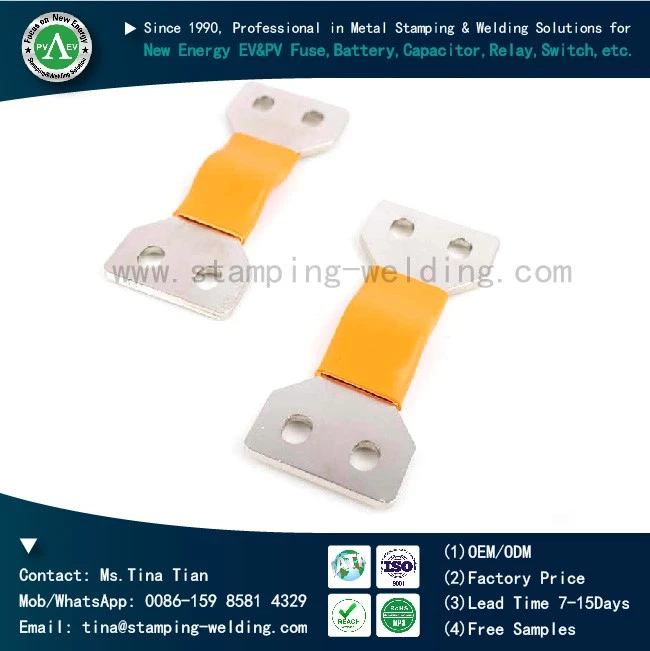 Factory Price PVC Dipping Insulated Battery Busbar Flexible Copper Bus bar