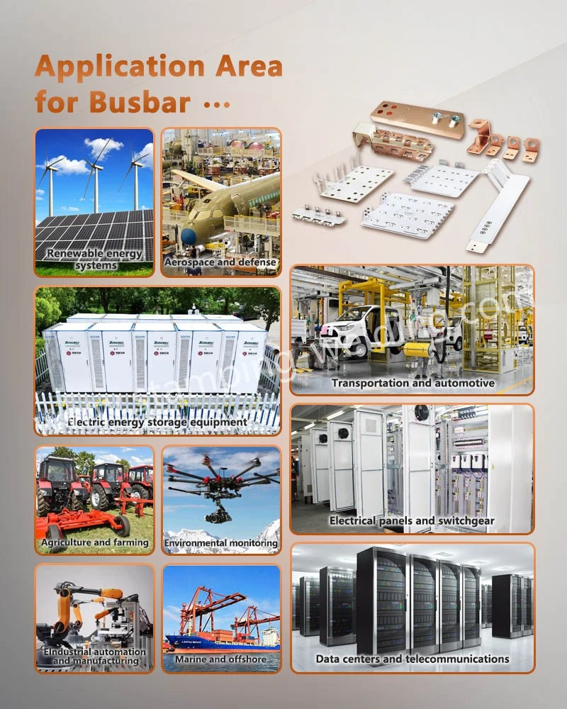 Application Area for Copper busbar with nickel plating Application Area for Copper busbar with nickel plating